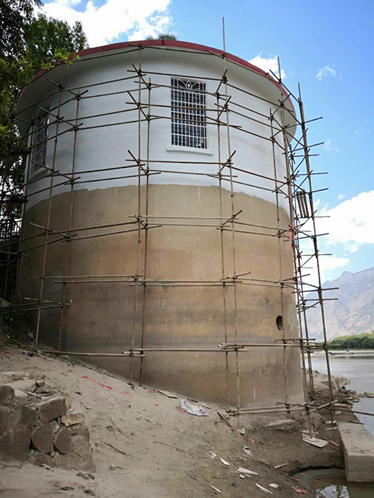 县环保局高效完成新华水质自动监测站建设及内外墙粉刷工程